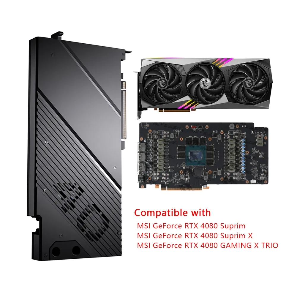 Granzon GPU Water Block สําหรับ MSI GeForce RTX 4080 Suprim / GAMING X TRIO การ ์ ดวิดีโอ / หม ้ อน ้ ํา Cooler / GBN-MS4080TRIO