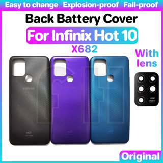 ฝาครอบแบตเตอรี่ด้านหลัง สําหรับ infinix hot 10 x682