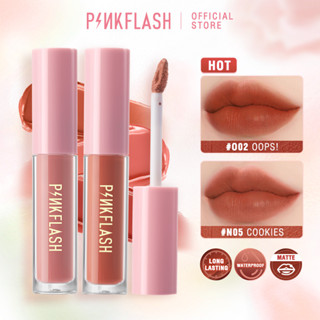 Pinkflash OhMyKiss ลิควิดลิปสติก เนื้อแมตต์ กันน้ำ ติดทนนาน