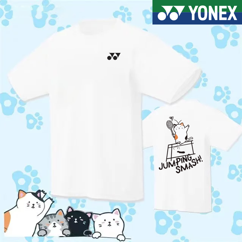 Yonex เสื้อยืดแขนสั้น แห้งเร็ว เหมาะกับการเล่นกีฬา แบดมินตัน สําหรับผู้ชาย ผู้หญิง 6258