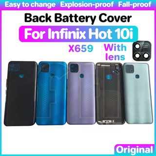 ฝาครอบแบตเตอรี่ด้านหลัง สําหรับ infinix hot 10i 10 i x659