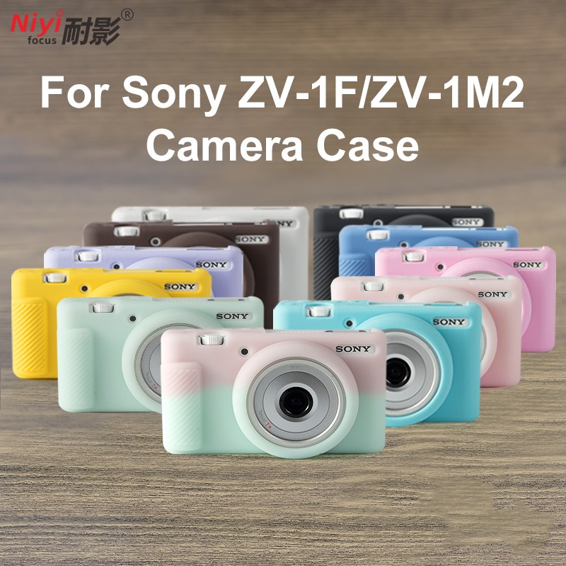 เคสโทรศัพท์ซิลิโคน แบบนิ่ม สีพื้น สําหรับ Sony ZV-1F ZV1F ZV-1 II ZV-1 Mark II ZV1F ZV1M2 ZVE10 DSLR