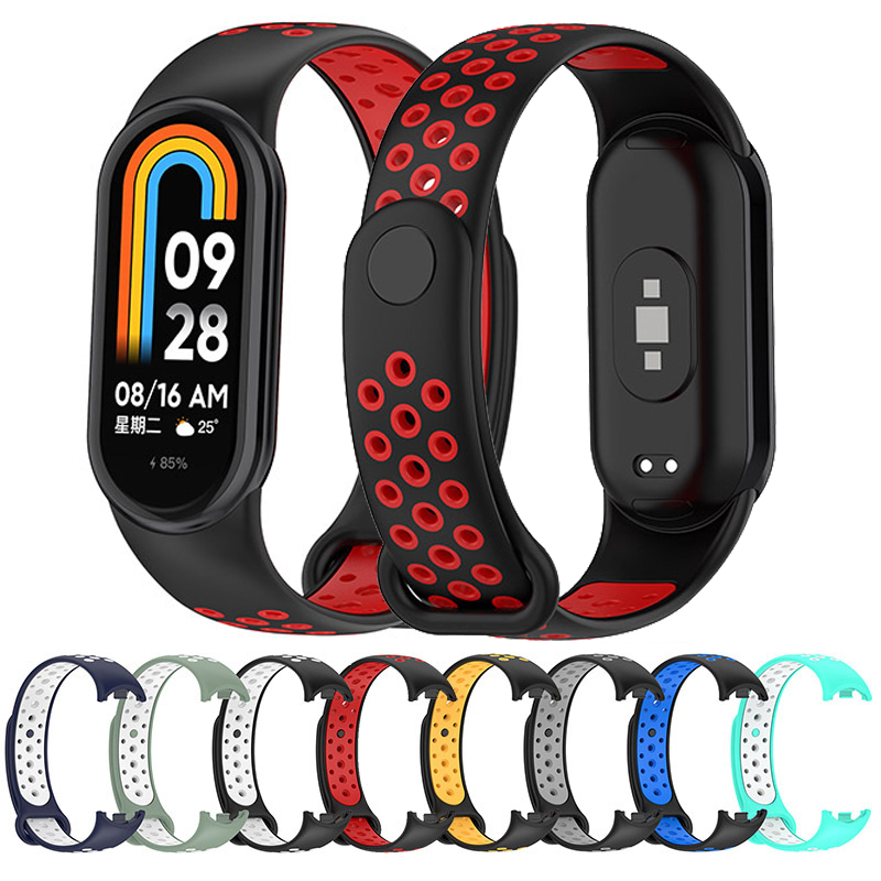 สายรัดข้อมือ Tpu แบบเปลี่ยน สําหรับ Xiaomi Mi Band 5 6 7 8