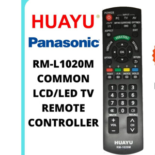 Huayu RM-1020M COMMON LCD/LED TV รีโมทควบคุมระยะไกล แบบเปลี่ยน สําหรับ panasonic