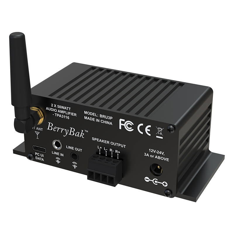 เครื่องขยายเสียงสเตอริโอดิจิทัล บลูทูธ 5.0 TPA3116 2X50W 20-stage EQ DSP