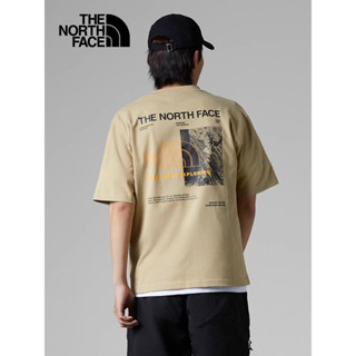 The NorthFace เสื้อยืดคอกลม แขนสั้น ผ้าฝ้าย แบบลําลอง เหมาะกับเล่นกีฬากลางแจ้ง สําหรับผู้ชาย และผู้หญิง