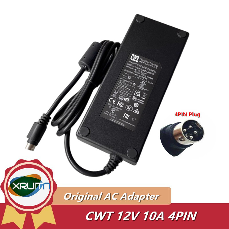 ของแท้ CWT 12V 10A 8.33A 120W 4PIN AC Adapter Charger สําหรับ PGB EA11011D-120 EA11001E-120 EA110011H-1200 Synology DiskStation Powr Supply