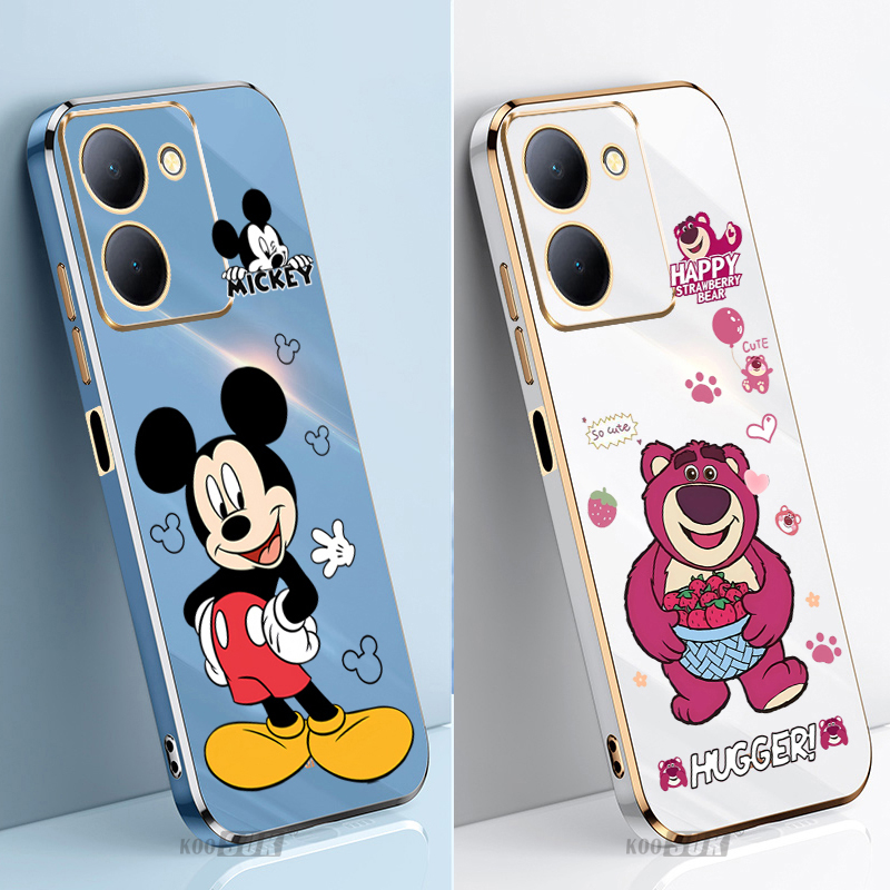 เคสโทรศัพท์มือถือ ซิลิโคน ลายเพ้นท์น่ารัก แฟชั่น สําหรับ Vivo Y36 Y27 Y27S Y16 Y15A Y15S Y10 Y01 Y35