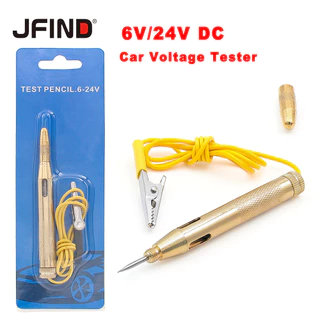Dc 6V 12V 24V รถ ยานพาหนะ วงจรฟิวส์ ทดสอบ หลอดไฟ แรงดันไฟฟ้า วงจรทองแดง รถจักรยานยนต์ อัตโนมัติ ปากกาทดสอบ จอแสดงผลดิจิตอล ปากกาโพรบยาว