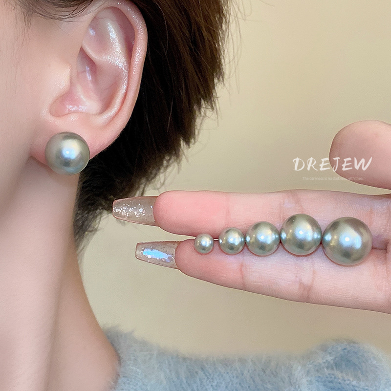 DREJEW ต่างหูเข็มเงิน 925 ประดับมุก สไตล์ฝรั่งเศส ย้อนยุค หรูหรา เหมาะกับผู้หญิง