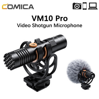 Comica VM10 Pro ไมโครโฟนกล้อง พร้อมเมาท์ช็อต ควบคุมความชัด และ Deadcat ไมโครโฟน สําหรับสมาร์ทโฟน Dslr Cam