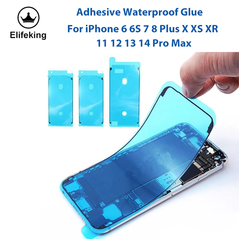 กาวกาวกันน้ําสําหรับ iPhone 6 6S 7 8 Plus X XS XR 11 12 13 14 Pro Max สติกเกอร์ Bezel เทปซีลกาว