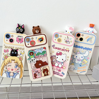 เคสโทรศัพท์มือถือ ลายตุ๊กตาลูกสุนัข 3D สําหรับ iPhone 11 12 13 15 15 Pro 14 Pro Max