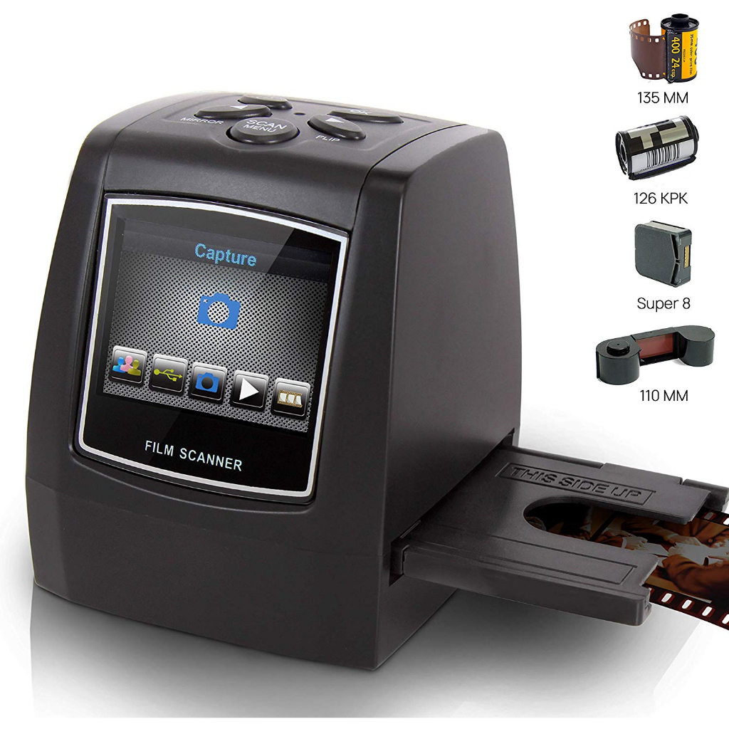Eyoyo 35 มม.ฟิล์ม LCD Scan Photo Scanner ฟิล์มลบสไลด์ Viewer monochrome ถึง JPEG