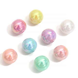 14มิลลิเมตรอะคริลิที่มีสีสันหลวม ตัวเว้นวรรค รอบลูกปัดสําหรั…