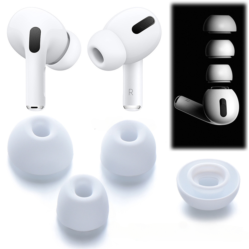 จุกหูฟังซิลิโคน กันลื่น แบบเปลี่ยน สําหรับ Apple AirPods Pro 2 AirPod Pro 3 คู่