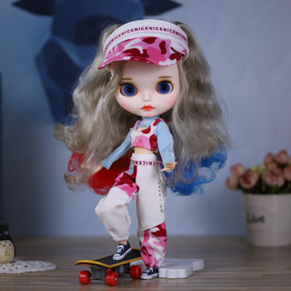 D DBS กางเกงเบสบอลลําลอง ลายพราง สีชมพู ขนาดเล็ก 19 ข้อต่อ สําหรับเด็ก ob24