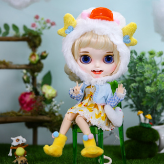 Dbs Little Ragdoll ชุดบอดี้สูท ลายเป็ดน้อยน่ารัก สีขาว ob24 Lijia