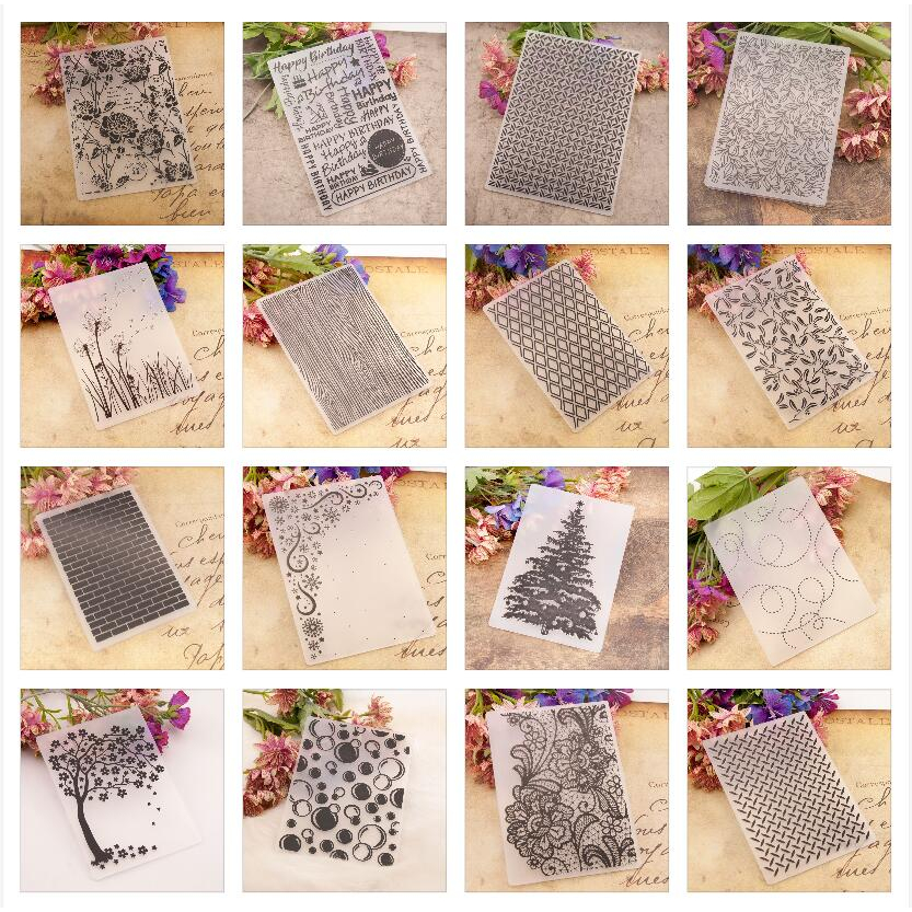 ใหม่โฟลเดอร์ลายนูนพลาสติกสําหรับ DIY Scrapbooking กระดาษหัตถกรรม/การ์ดทําอุปกรณ์ตกแต่ง