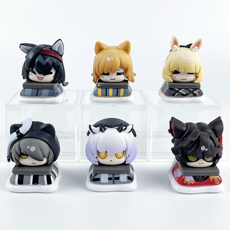 โมเดลฟิกเกอร์ PVC อนิเมะ Arknights Foot-warmer Series Ptilopsis Blemishine Phantom Blaze Aak ขนาด 4.