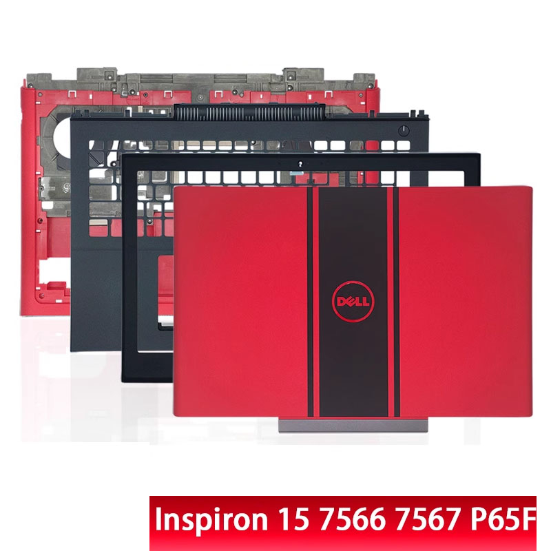 DELL 7000 Inspiron 15 สําหรับใหม่ 7566 7567 P65F แล็ปท็อปปกหลัง LCD/ด้านหน้า/Palmrest/ฐานด้านล่างกรณ