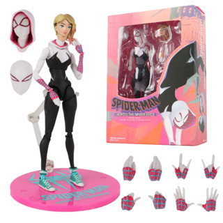 กล่องฟิกเกอร์ PVC ลาย SpiderMan Across The SpiderVerse: Spider Gwen ขนาด 6 นิ้ว