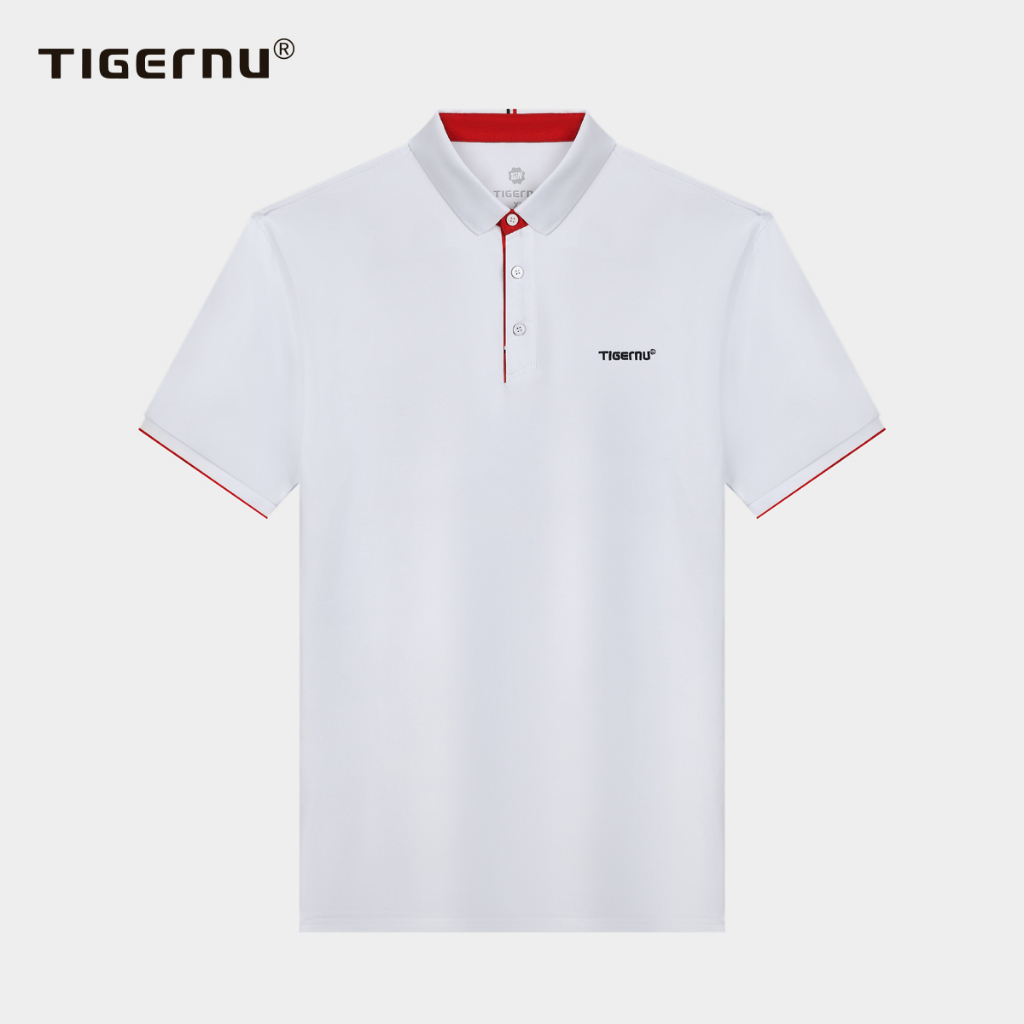 Tigernu 1001 /1002 เสื้อโปโลลําลอง ปักลาย ทรงหลวม ขนาดใหญ่ สําหรับผู้ชาย และผู้หญิง เหมาะกับการเล่นกีฬากลางแจ้ง