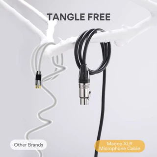 Maono XLR สายเคเบิลไมโครโฟนพรีเมี่ยม XLR พร้อมตัวเชื่อมต่อ XLR ตัวผู้ เป็นตัวเมีย 3 Pins สําหรับไมโครโฟน สตูดิโอ ผสมบอร์ด แพทช์เบย์ พรีแอมป์ ระบบลําโพง