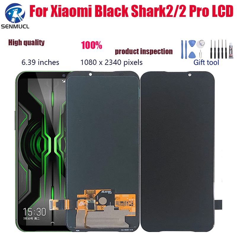 ของแท้ แผงหน้าจอสัมผัสดิจิทัล LCD พร้อมกรอบ สีดํา สําหรับ xiaomi black shark 2 black shark 2 pro