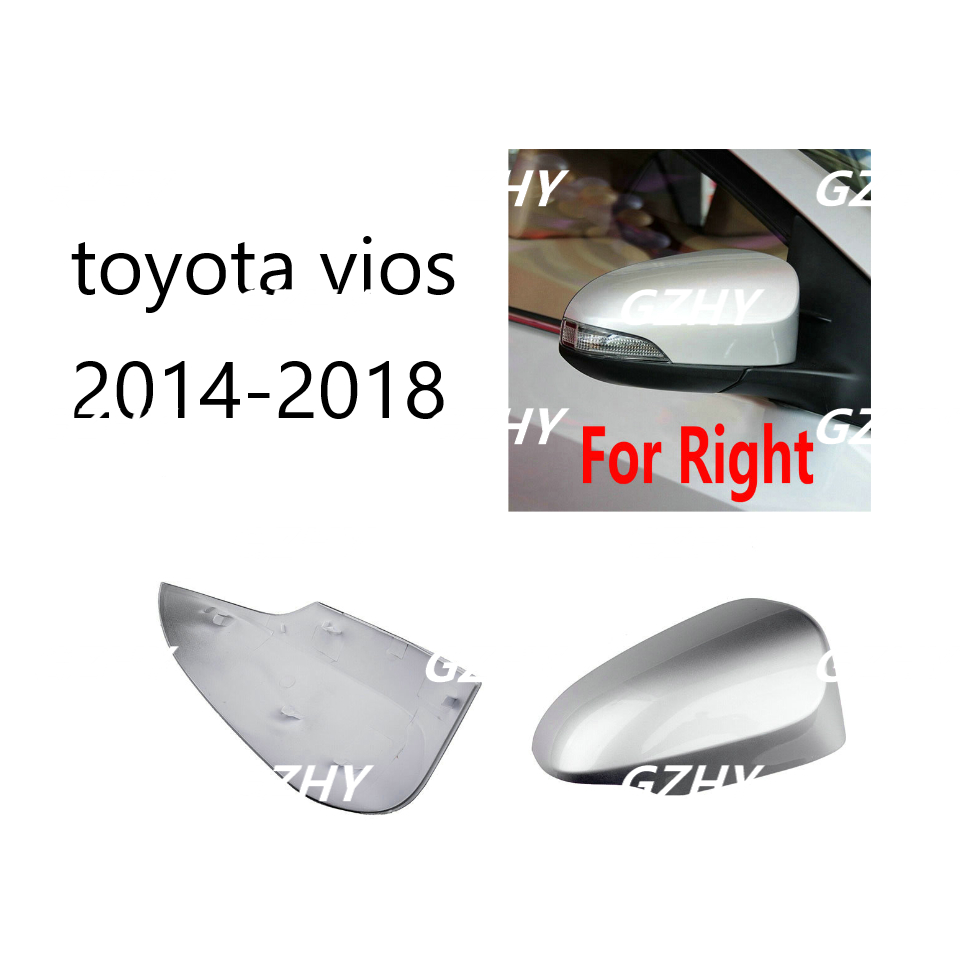 ฝาครอบกระจกมองข้าง พร้อมไฟหน้า สําหรับ toyota vios gen3 superman 2014 2015 2016 2017 2018