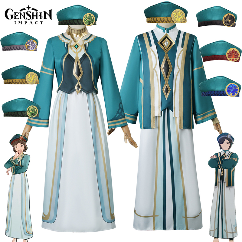 เครื่องแต่งกายคอสเพลย์ คอสเพลย์อนิเมะ The Akademiya Genshin The Akademiya Sumeru สําหรับผู้ชาย ผู้หญิง