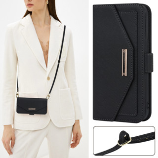 กระเป๋าสตางค์แม่เหล็กCrossbodyสําหรับiPhone 16 15 Pro Max 14…