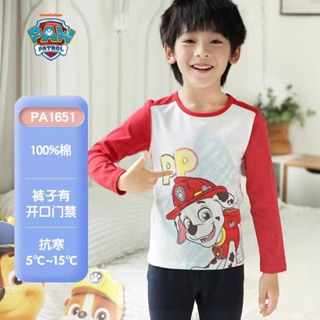 paw patrol เสื้อยืดแขนสั้น แบบบาง พิมพ์ลายทีม Wang Jacquard แฟชั่นฤดูร้อน สําหรับเด็กผู้ชาย และเด็กผู้หญิง