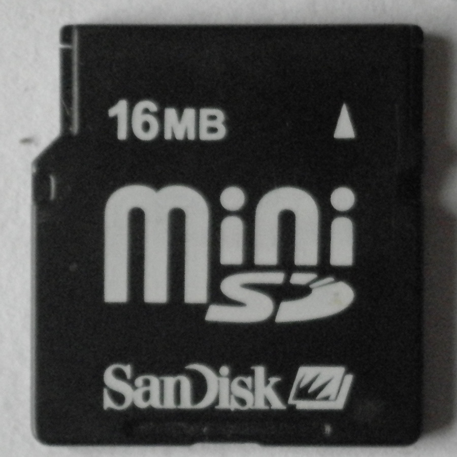 Sandisk (Sandisk) การ์ดหน่วยความจํา Mini SD 16MB