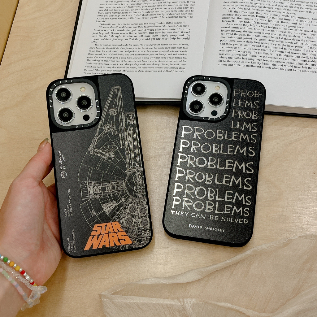 Star Wars,Millennium Falcon CT Specular surface Magnetic Case cover เข้ากันได้กับ iphone11 12 13 14 15 16 17plus promax เคสป้องกัน
