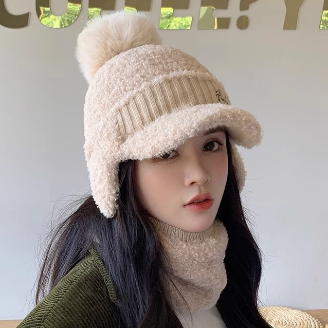 หมวกเบสบอล ป้องกันหู ให้ความอบอุ่น เข้ากับทุกการแต่งกาย แฟชั่นฤดูหนาว สําหรับผู้หญิง 2023 - รูปที่ 5