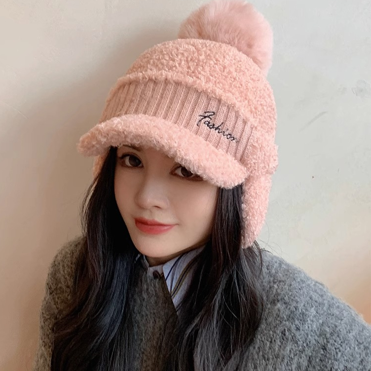 หมวกเบสบอล ป้องกันหู ให้ความอบอุ่น เข้ากับทุกการแต่งกาย แฟชั่นฤดูหนาว สําหรับผู้หญิง 2023 - รูปที่ 6