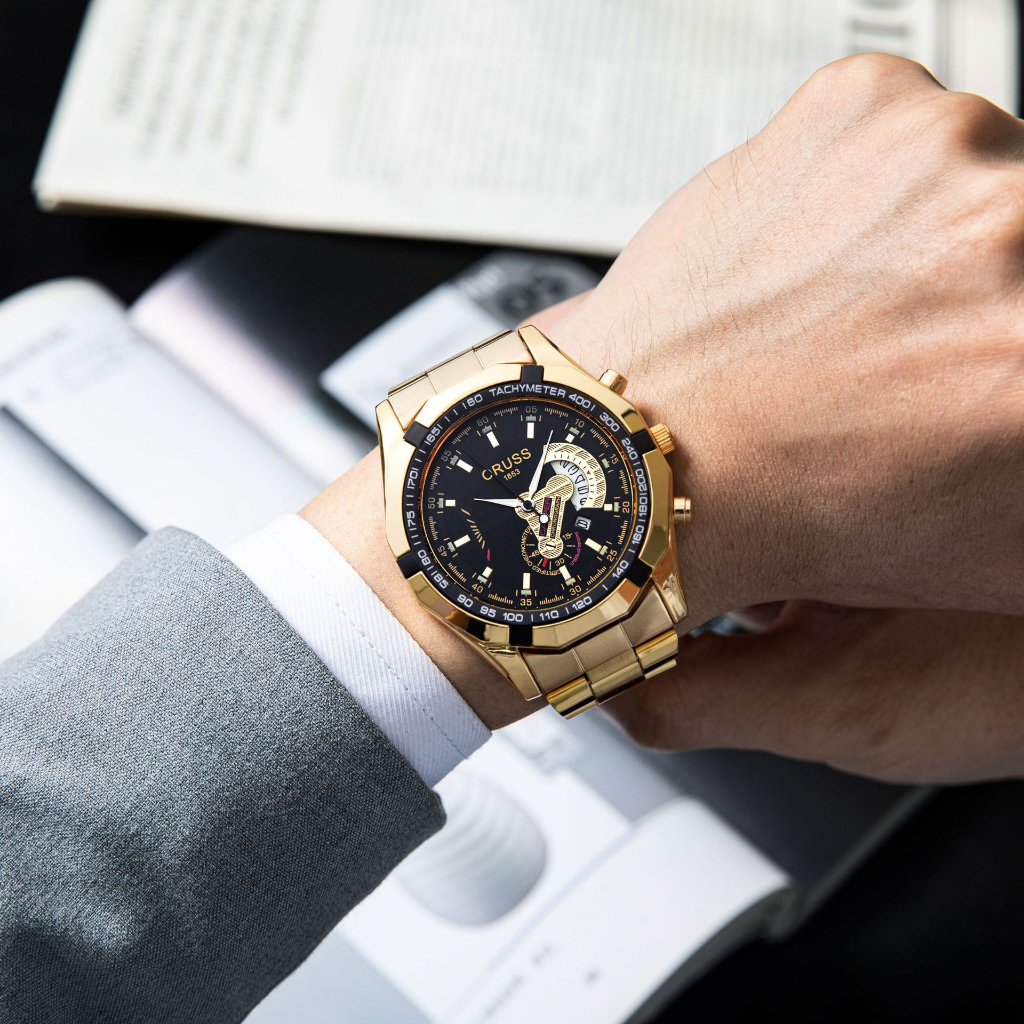 ใหม่กันน้ําส่องสว่างอัตโนมัตินาฬิกาผู้ชายนักเรียนเวอร์ชั่นเกาหลีอินเทรนด์แฟชั่นนาฬิกาควอทซ์ครอบงํา