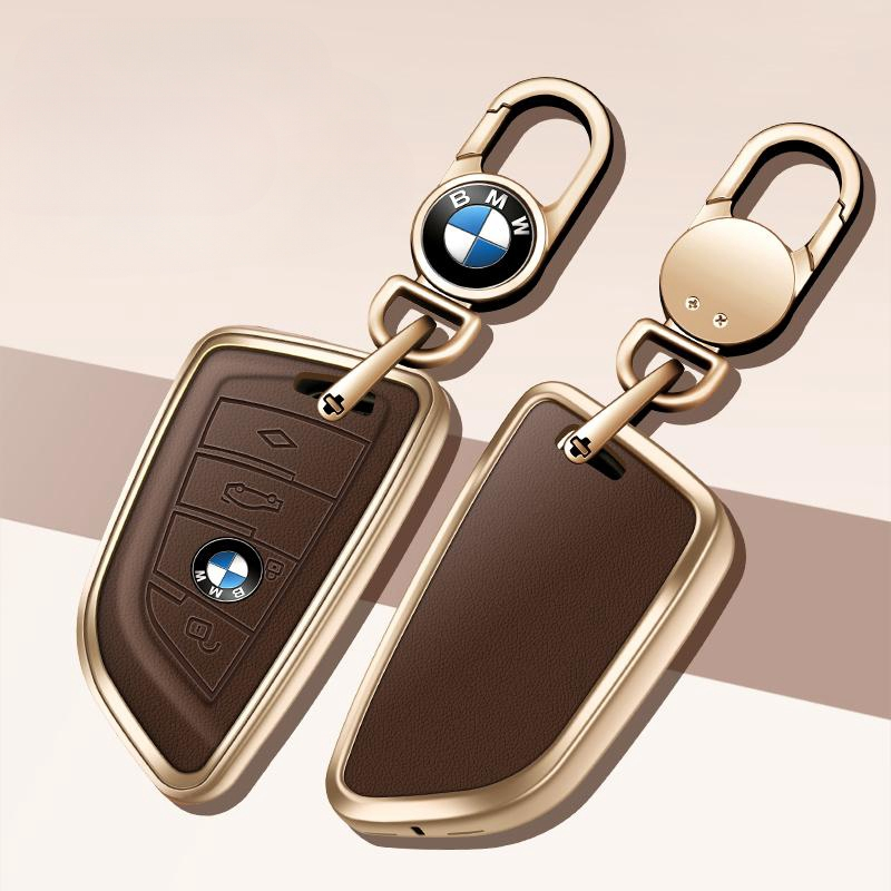 [พร้อมส่ง] เคสกุญแจรถยนต์ หนังอัลลอย คุณภาพสูง สําหรับ BMW X1 X3 X5 X6 F15 F16 F45 F46 G20 G30 7 Series G11 F48 F39
