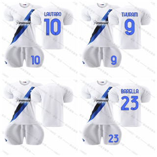 เสื้อกีฬาแขนสั้น ลายทีมชาติฟุตบอล Inter Milan 2023-24 Season ชุดเหย้า สําหรับเด็ก และผู้ใหญ่