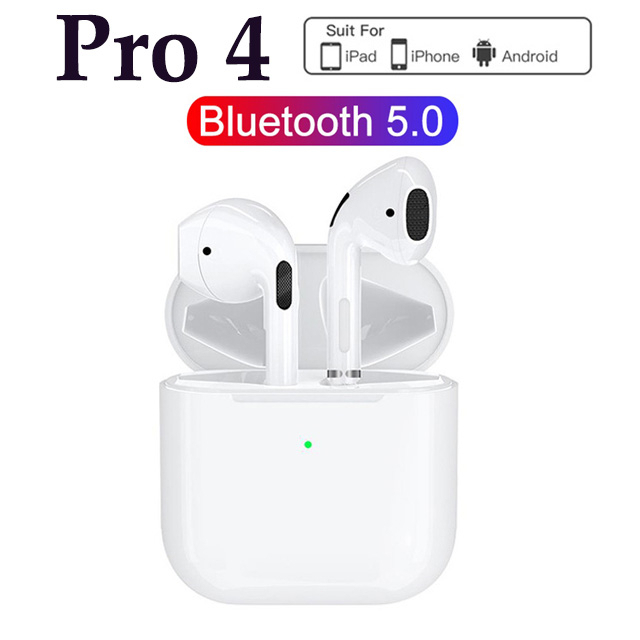 ของแท้ หูฟังบลูทูธไร้สาย 2023 Pro 4 TWS InPods สําหรับ iphone Android และสมาร์ทโฟน พร้อมไมโครโฟน ควบคุมแบบสัมผัส ลดเสียงรบกวน