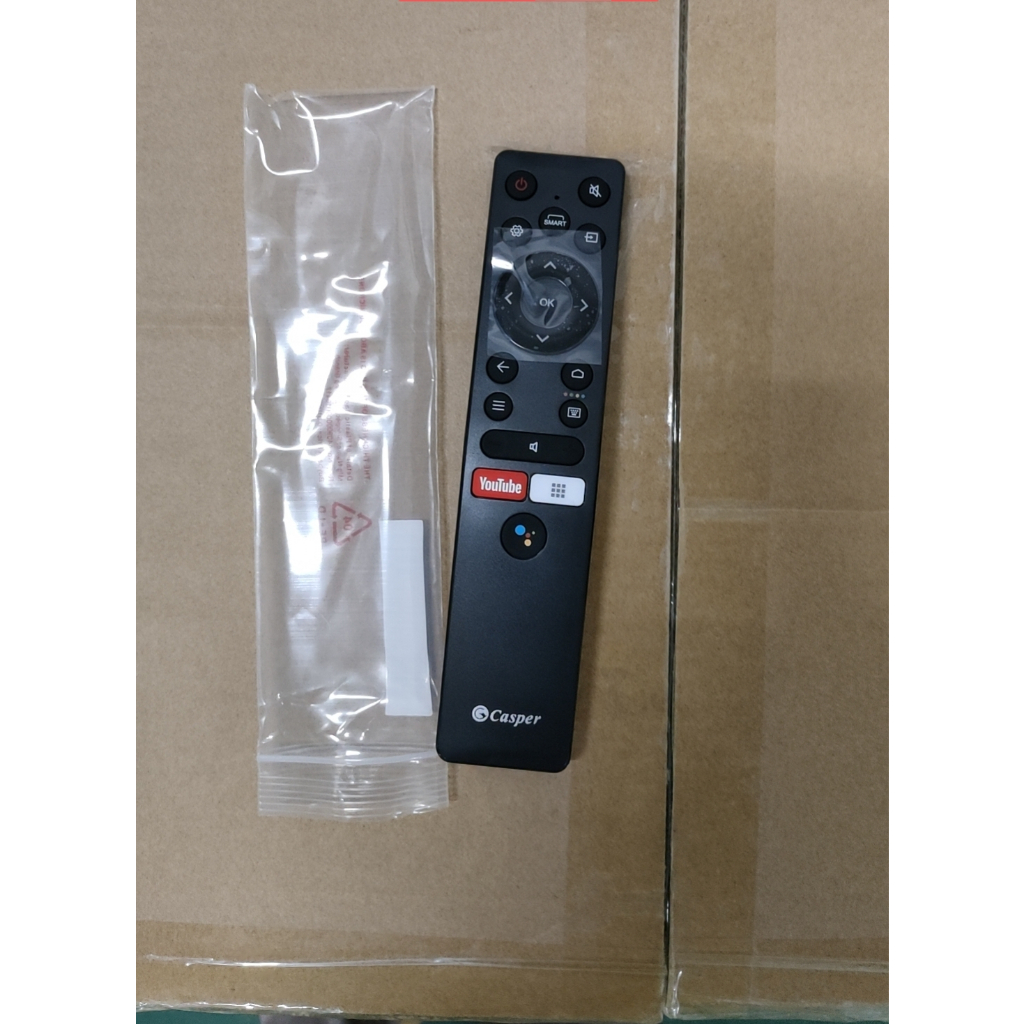 รีโมทคอนโทรล RC890 ทุ่มเทสําหรับ Casper 43FG5000 สมาร์ททีวี Android รองรับ Google Assistant