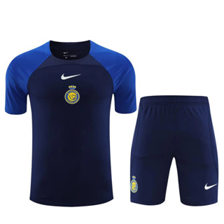 เสื้อกีฬาแขนสั้น ลายทีมชาติฟุตบอล Al-Nassr FC 2023-24 ชุดเหย้า