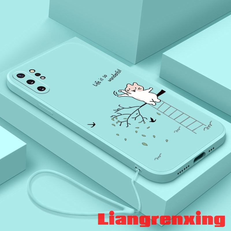 เคส เคสโทรศัพท์มือถือ ซิลิโคนนิ่ม กันกระแทก ลายการ์ตูนแมว สําหรับ samsung note 10 plus note 10 pro note 10 lite YTKLM01 น่ารัก ลายการ์ตูน กันกระแทก