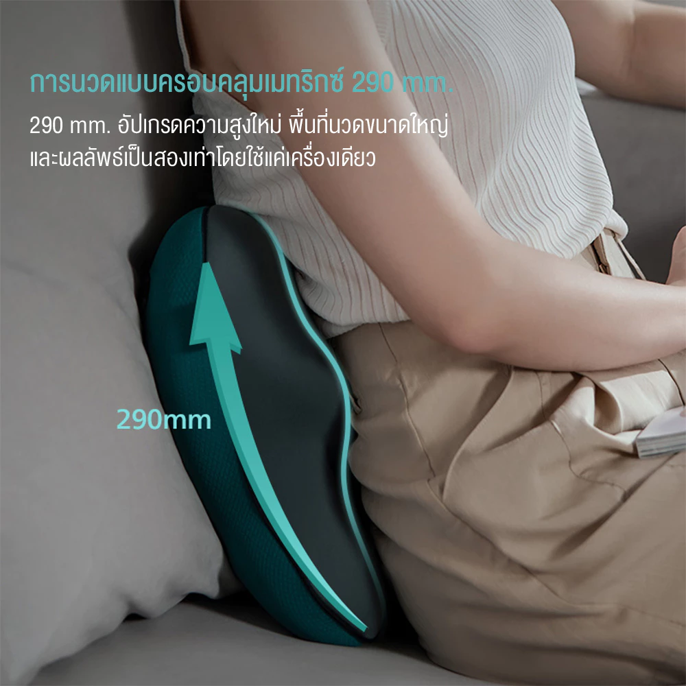 Philips เครื่องนวดไฟฟ้า หมอนนวดหลัง เครื่องนวดหลัง เครื่องนวดเอวไฟฟ้า ของขวัญ PPM4311 รับประกัน 2 ปี thumbnail 5