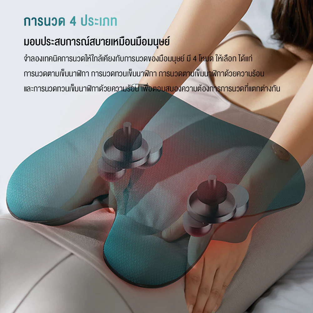 Philips เครื่องนวดไฟฟ้า หมอนนวดหลัง เครื่องนวดหลัง เครื่องนวดเอวไฟฟ้า ของขวัญ PPM4311 รับประกัน 2 ปี thumbnail 7