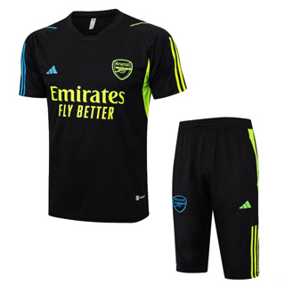 [พร้อมส่ง] เสื้อกีฬาแขนสั้น ลายทีมอาร์เซนอล Arsenal 23-24 1:1 สีดํา คุณภาพสูง