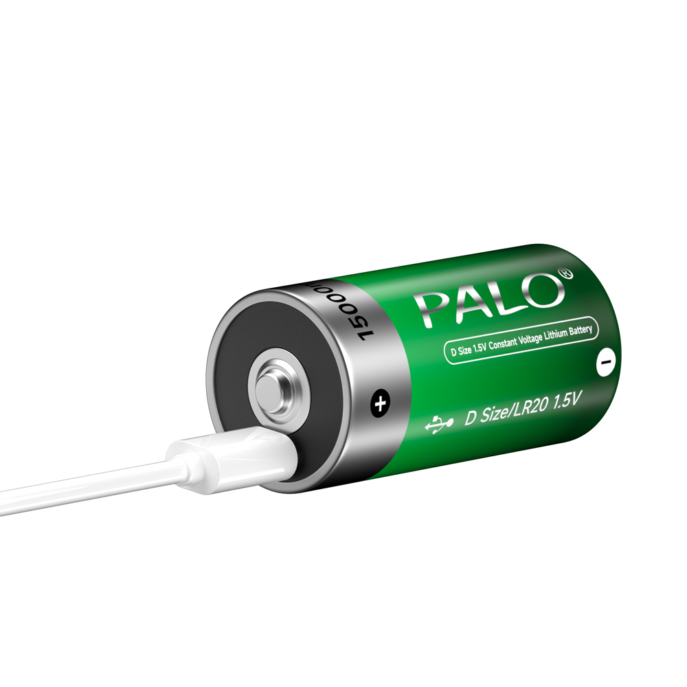 Palo แบตเตอรี่ลิเธียมไอออน ชาร์จ USB Size D ขนาด 15000mWh 1.5V ถ่านชาร์จ - รูปที่ 5