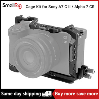 Smallrig ชุดกรง พร้อมแคลมป์สายเคเบิล HDMI ปลดเร็ว สําหรับ Sony Alpha 7 C II Alpha 7 CR 4422