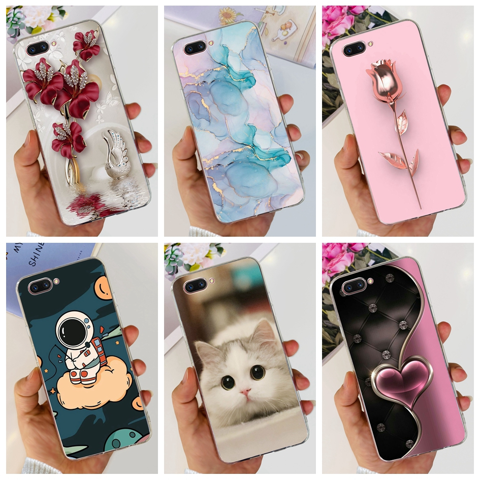 เคสโทรศัพท์มือถือแบบนิ่ม ใส กันกระแทก ลายแฟชั่น สําหรับ OPPO A3s A5s A12 A12e AX5 AX5s A7 A7N